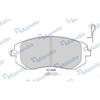 Conjunto de pastilhas de freio MANDO MBF015829