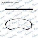 Conjunto de pastilhas de freio MANDO RMPA09