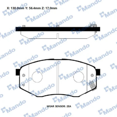 Conjunto de pastilhas de freio MANDO RMPH44