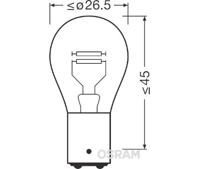 Lâmpada, luz intermitente OSRAM 7528