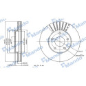 Disco de freio MANDO MBC035156