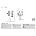 Alternador BOSCH 0 986 085 990