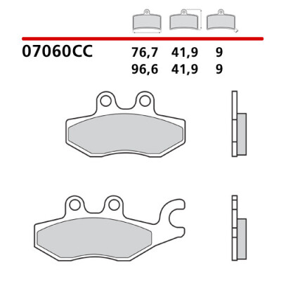 PASTILHAS DE FREIO BREMBO 07060