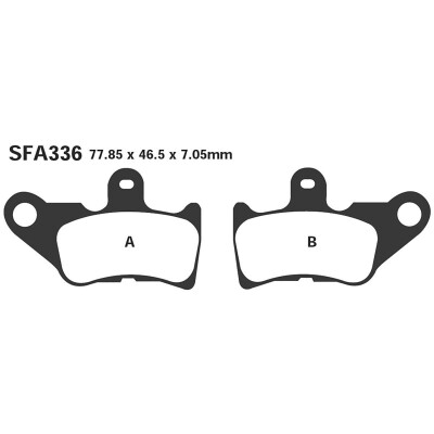 Pastilhas de freio EBC Kevlar para Yamaha NuovoZ 0607