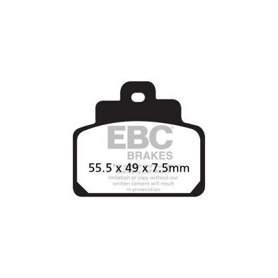 Pastilhas de freio EBC para scooter Gilera SFA459