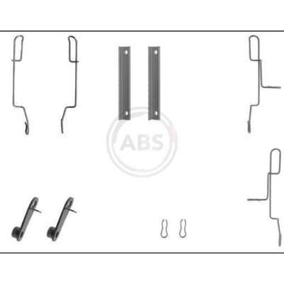 Kit de acessórios, pastilhas de travão