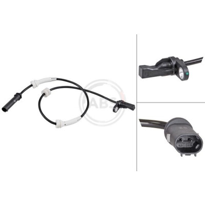 Sensor, rotações da roda
