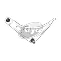 Braço oscilante, suspensão da roda