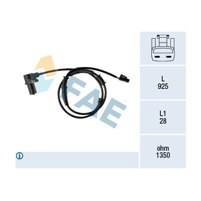 Sensor, rotações da roda