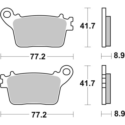 PASTILHAS DE FREIO BREMBO 07HO59SP