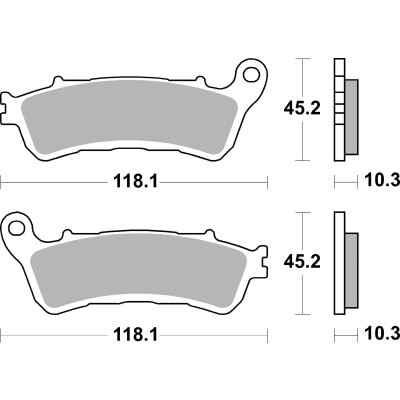 PASTILHAS DE FREIO BREMBO 07HO66SP