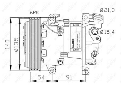 Compressor, ar condicionado