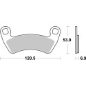 PASTILHAS DE FREIO BREMBO 07PO17SD