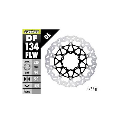 Disco de freio DF134FLW 330x94x5