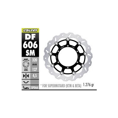 Disco de freio DF606SM 320x127x4,5