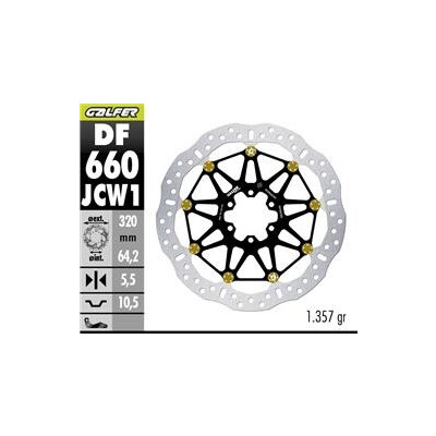 Disco de freio DF660JCW1G03 319,75x64,2x5,5