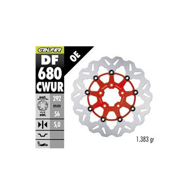 Disco de freio DF680CWUR 292x56,3x5