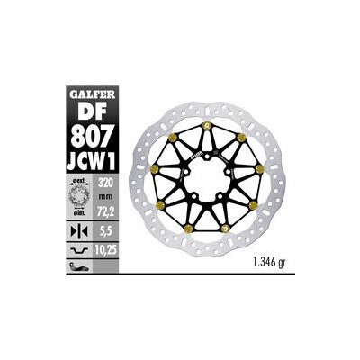 Disco de freio DF807JCW1G03 320x72,2x5,5