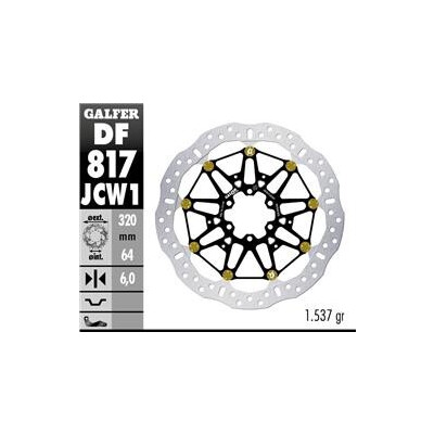 Disco de freio DF817JCW1G03 320x64,2x6