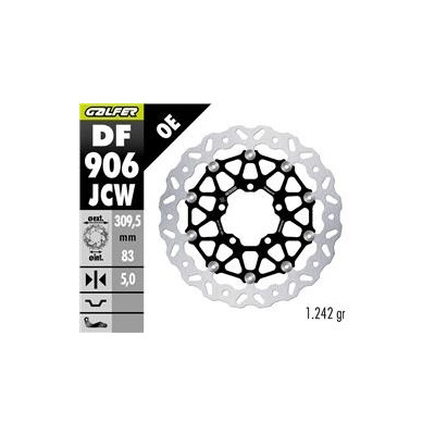 Disco de freio DF906JCW 310x83x5