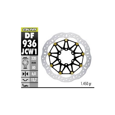 Disco de freio DF936JCW1G03 320x80x6