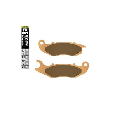 FD409G1370 Pastilhas sinterizadas para automóveis de passageiros