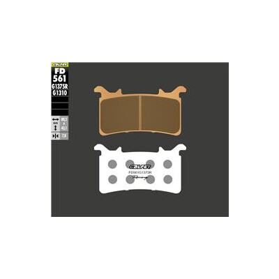 Pastilhas de freio sinterizadas para competição FD561G1375R