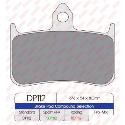Pastilhas de freio esportivas sinterizadas SDP112HH+