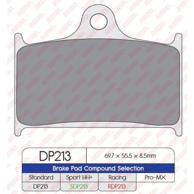 Pastilhas de freio esportivas sinterizadas SDP213HH+