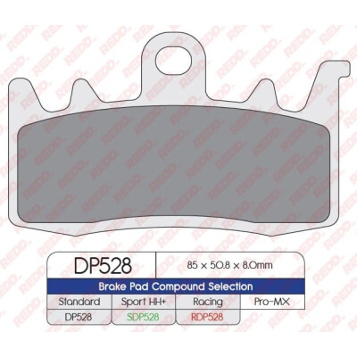 Pastilhas de freio esportivas sinterizadas SDP528HH+