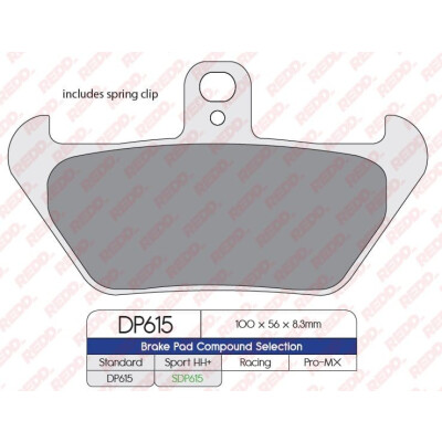 Pastilhas de freio esportivas sinterizadas SDP615HH+