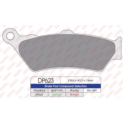Pastilhas de freio esportivas sinterizadas SDP623HH+