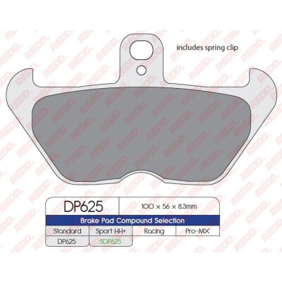 Pastilhas de freio esportivas sinterizadas SDP625HH+