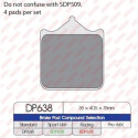 Pastilhas de freio esportivas sinterizadas SDP638HH+