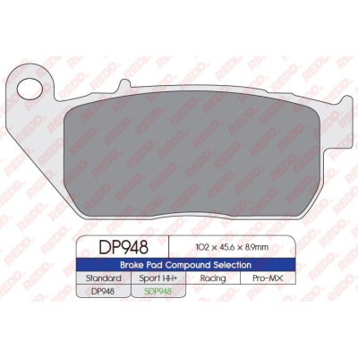 Pastilhas de freio esportivas sinterizadas SDP948HH+