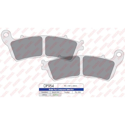 Pastilhas de freio esportivas sinterizadas SDP954HH+