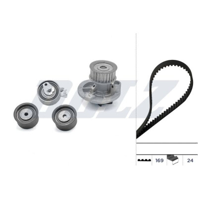 Bomba de água + kit de correia dentada KD068 DOLZ