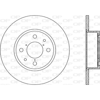 Disco de travão BDA113710 OPEN PARTS