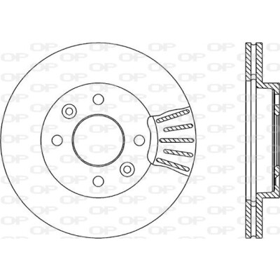 Disco de travão BDA145020 OPEN PARTS