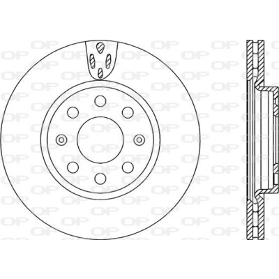 Disco de travão BDA225820 OPEN PARTS