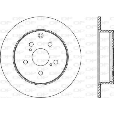 Disco de travão BDA234010 OPEN PARTS