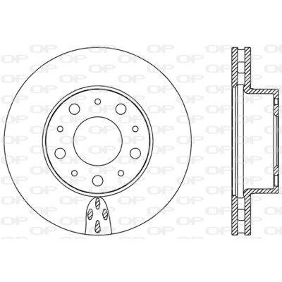 Disco de travão BDA243820 OPEN PARTS