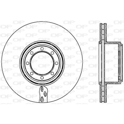 Disco de travão BDA245120 OPEN PARTS