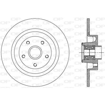 Disco de travão BDA250730 OPEN PARTS