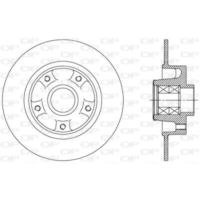 Disco de travão BDA251230 OPEN PARTS