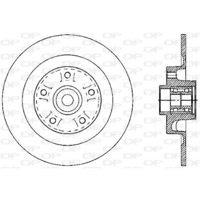 Disco de travão BDA260230 OPEN PARTS
