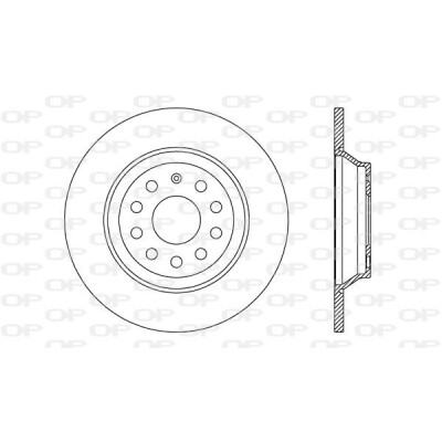 Disco de travão BDA272110 OPEN PARTS