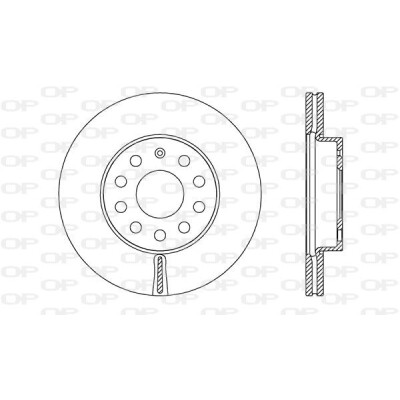 Disco de travão BDA272220 OPEN PARTS
