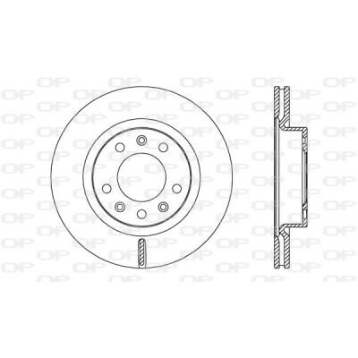 Disco de travão BDA272420 OPEN PARTS