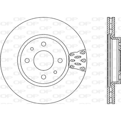 Disco de travão BDR123520 OPEN PARTS
